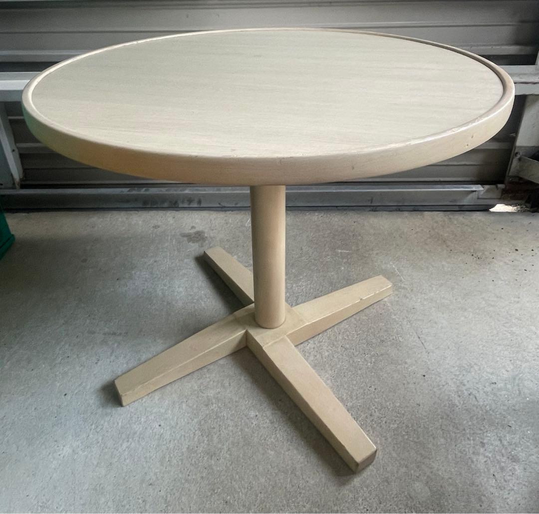 ビンテージ/秋田木工/ラウンドテーブル/カフェテーブル/丸テーブル/テーブル/⑨