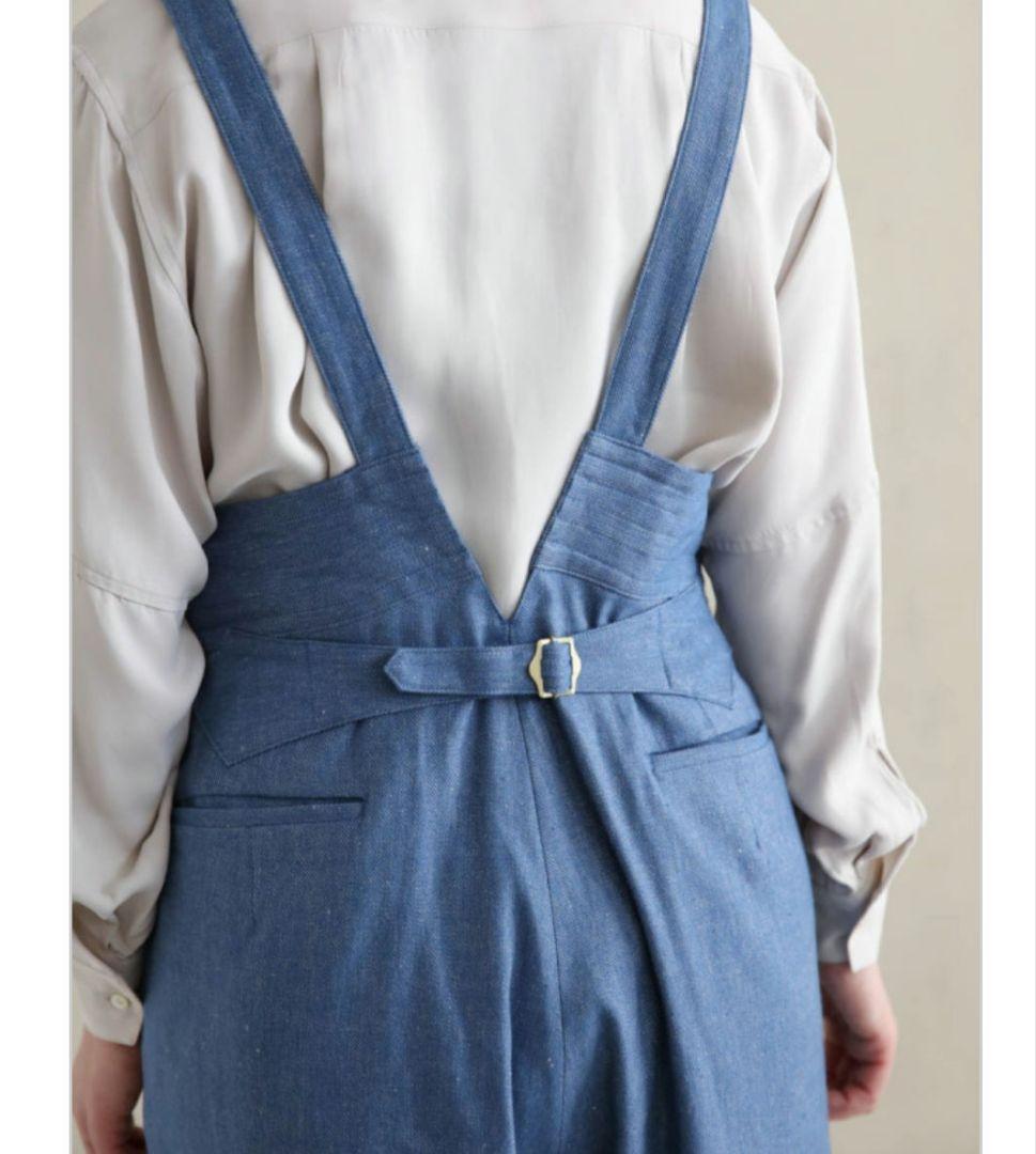 【希少】susuri ★ススリ リネンコットン ムースパンツ サロペット