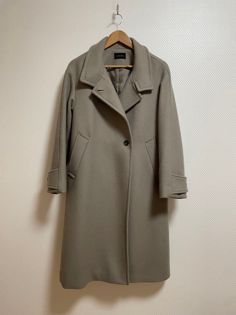 ＜SPINTOシリーズ＞ メルトン スタンドカラー コート