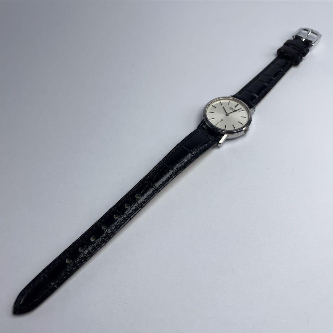 SEIKO QUARTZ 電池交換済 日本製 革ベルトBAMBI製新品