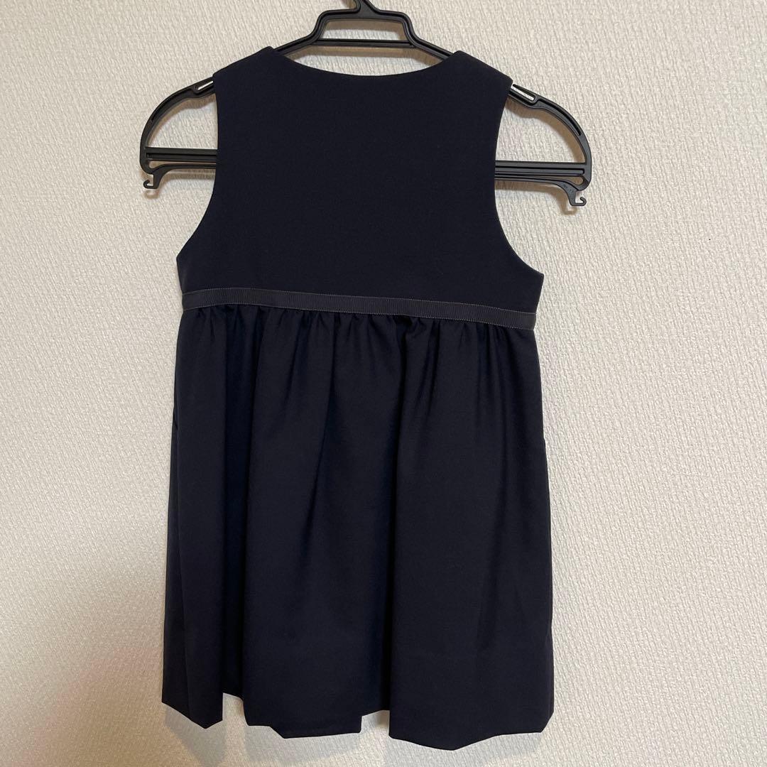 美品！ミルフィーユ　familiar お受験ワンピース95 カーディガンおまけ付