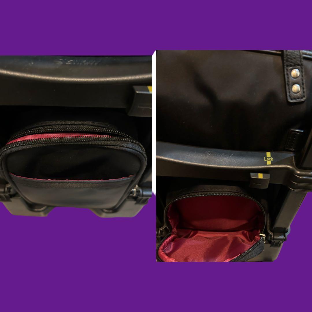 SWANY ブラック ナイロン キャリーケース