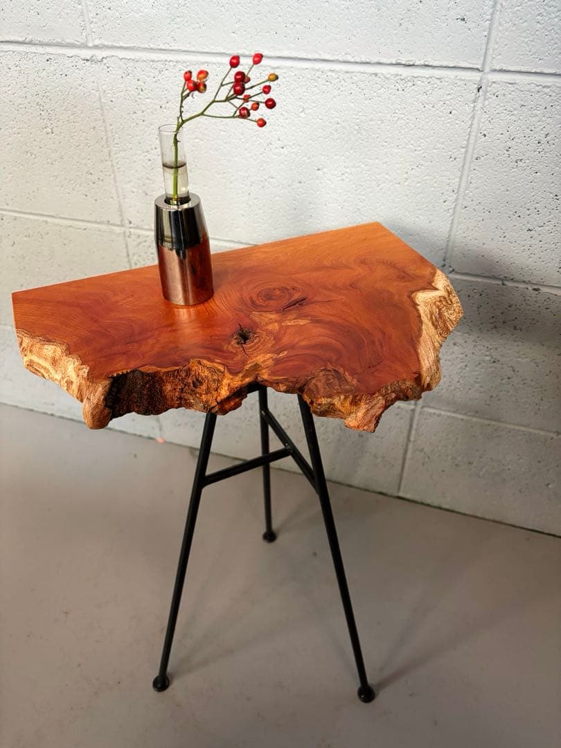 欅材サイドテーブル　コーヒーテーブル　ナイトテーブル　観葉植物置き台