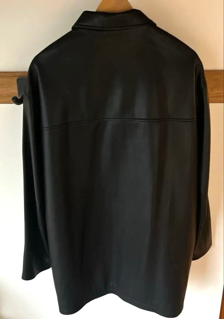 anuke Ecoleather Over Jacket 38 ブラック