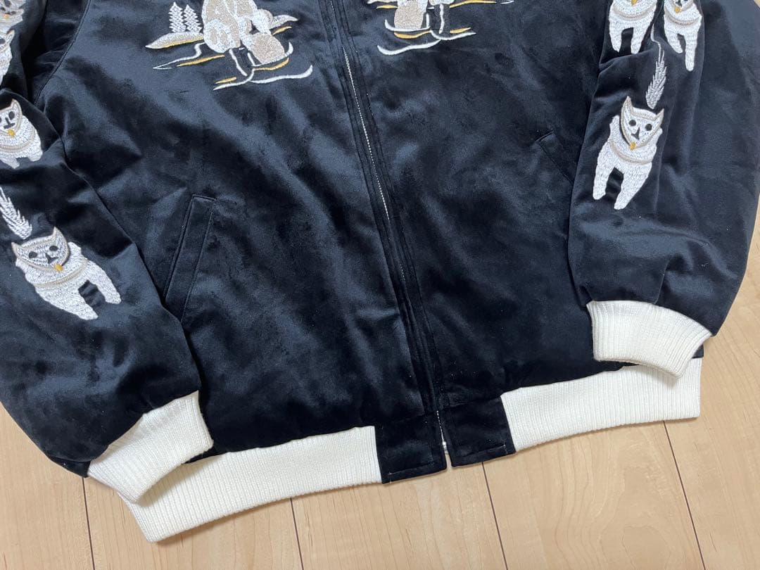 HOUSTON 別珍 スカジャン アラスカ スーベニアジャケット 鷹