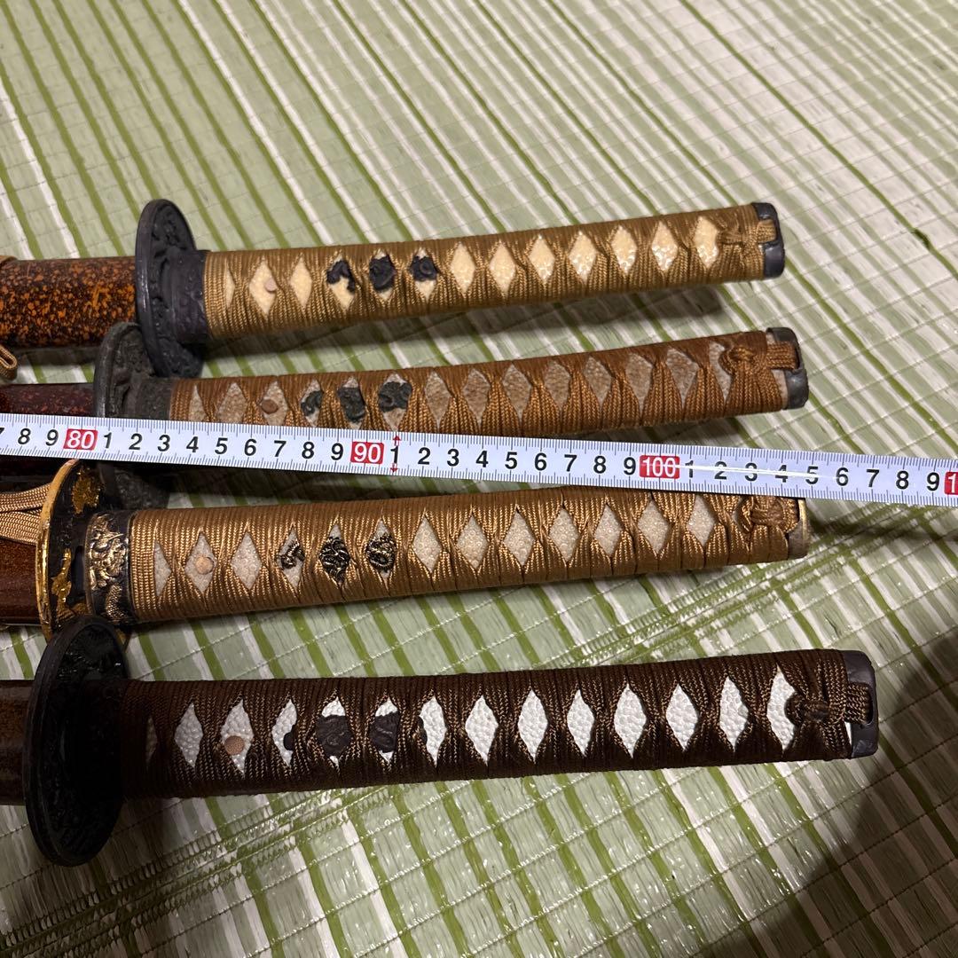 模造刀　模擬刀　武士　侍　伝統工芸　剣　ソード　太刀　　鞘　鍔　4本