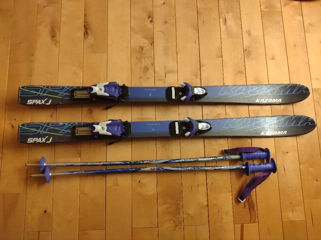 KAZAMA スキーセット 110cm　ストック付き