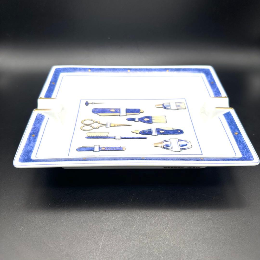 【父の日】エルメス 灰皿 アッシュトレイ 小物入れ barber柄 フランス