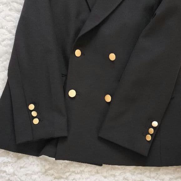 ロペピクニック セットアップ ウールライクサージ パンツ ジャケット 40 黒