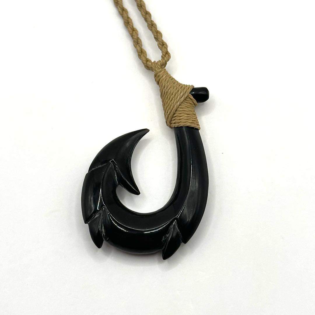 【未使用・極希少】クイックシルバー フィッシュフックボーン ネックレス ブラック