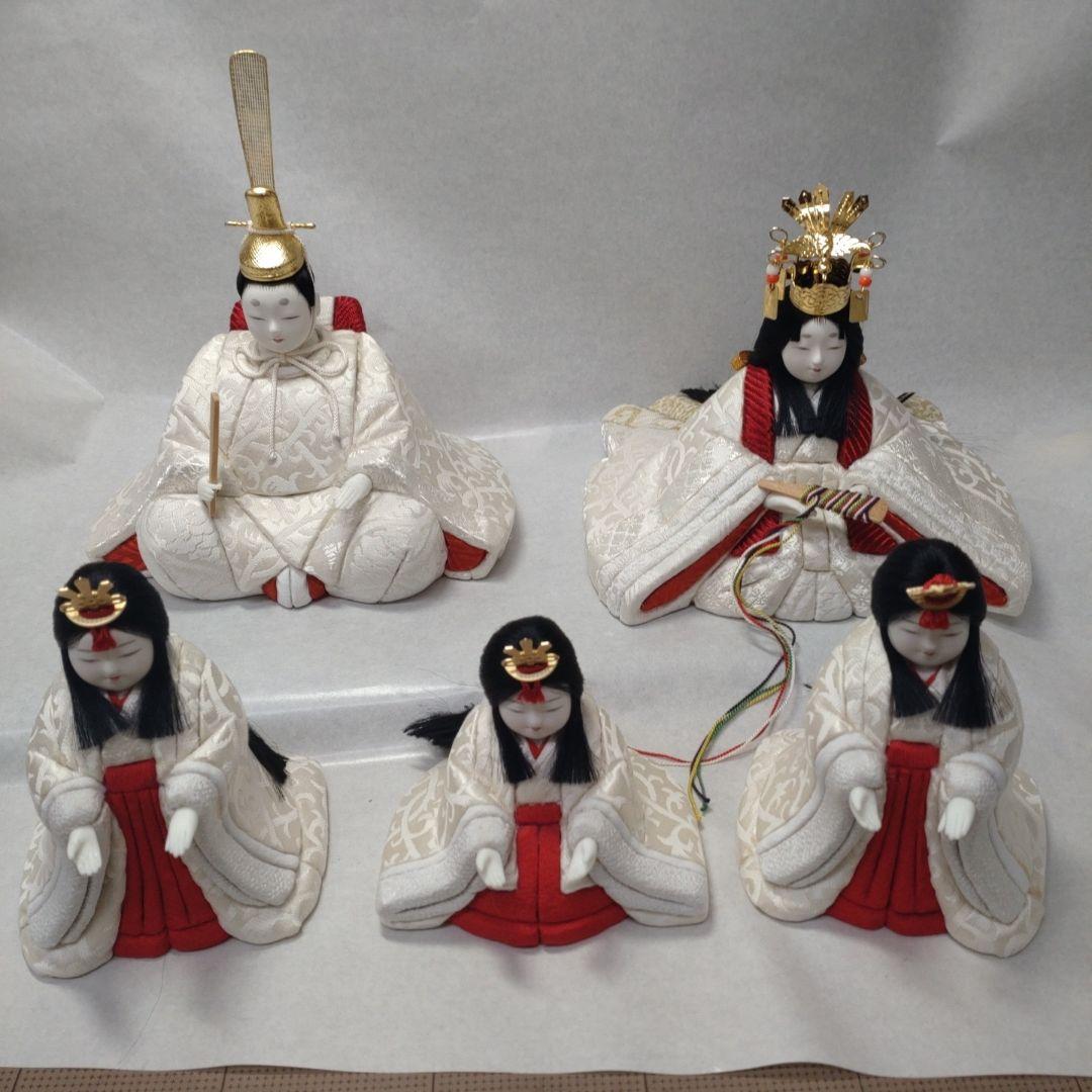 ひなろこ　木目込5人飾り