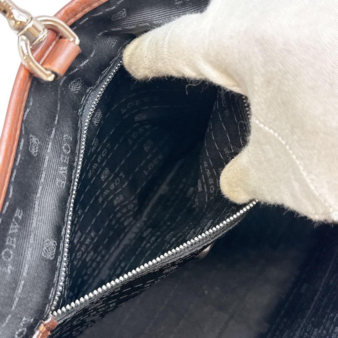 定番✨ロエベ ヘリテージ ロゴドン 肩掛け トートバッグ レザー ブラウン