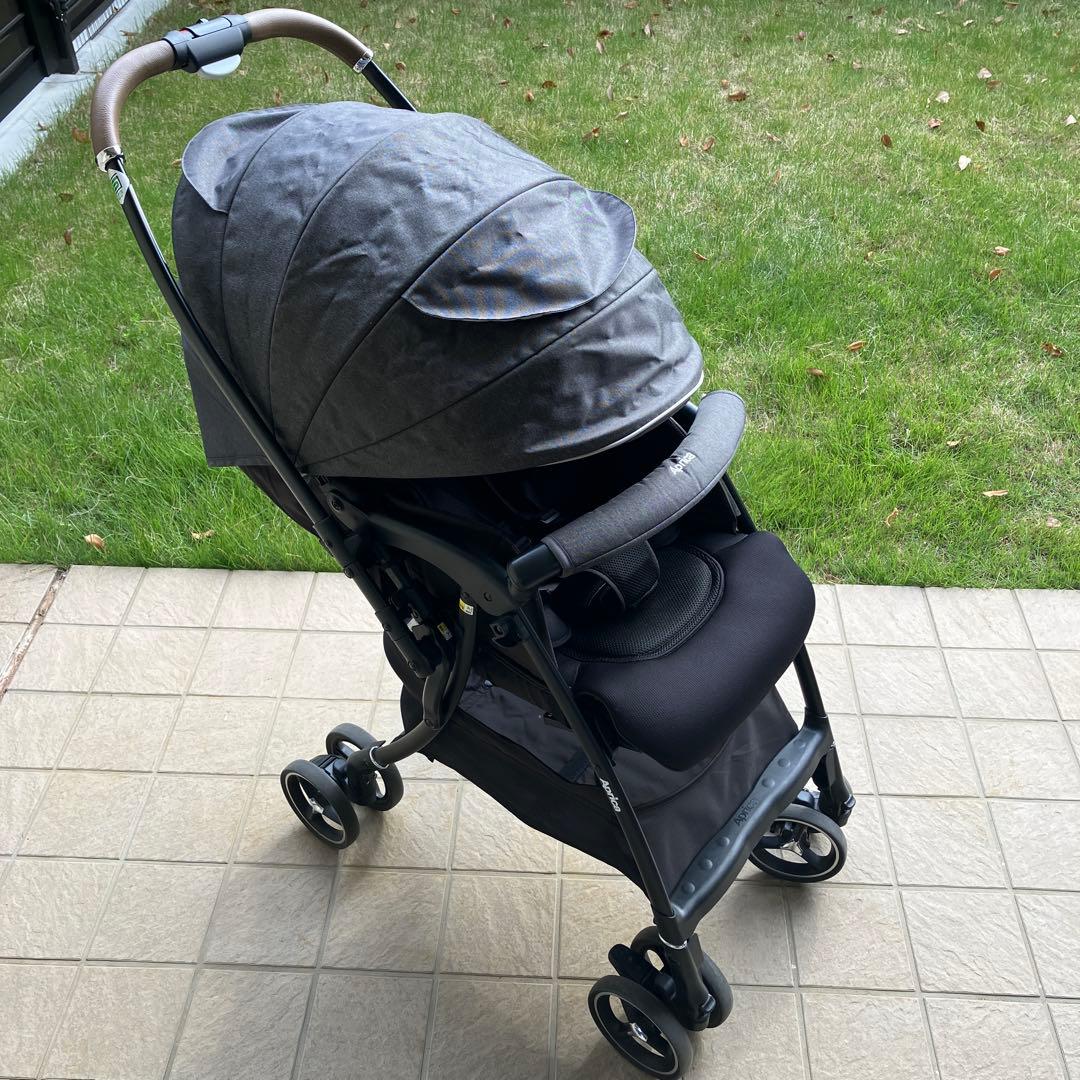 【美品】Aprica アップリカ ラクーナクッション AE ベビーカー グレー