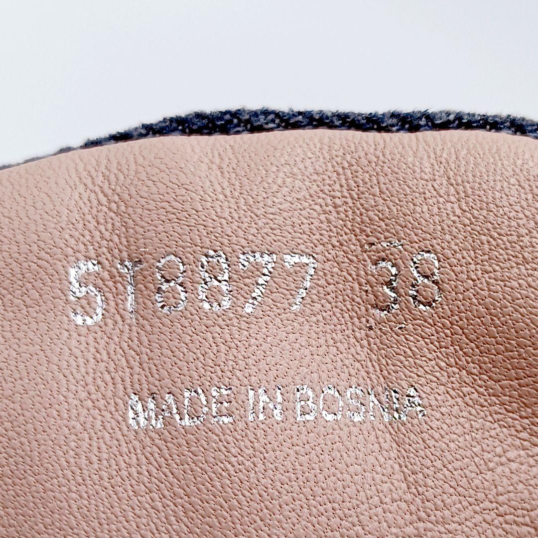 【美品】miumiu ミュウミュウ メタルキャップ デニム ハイカット 38