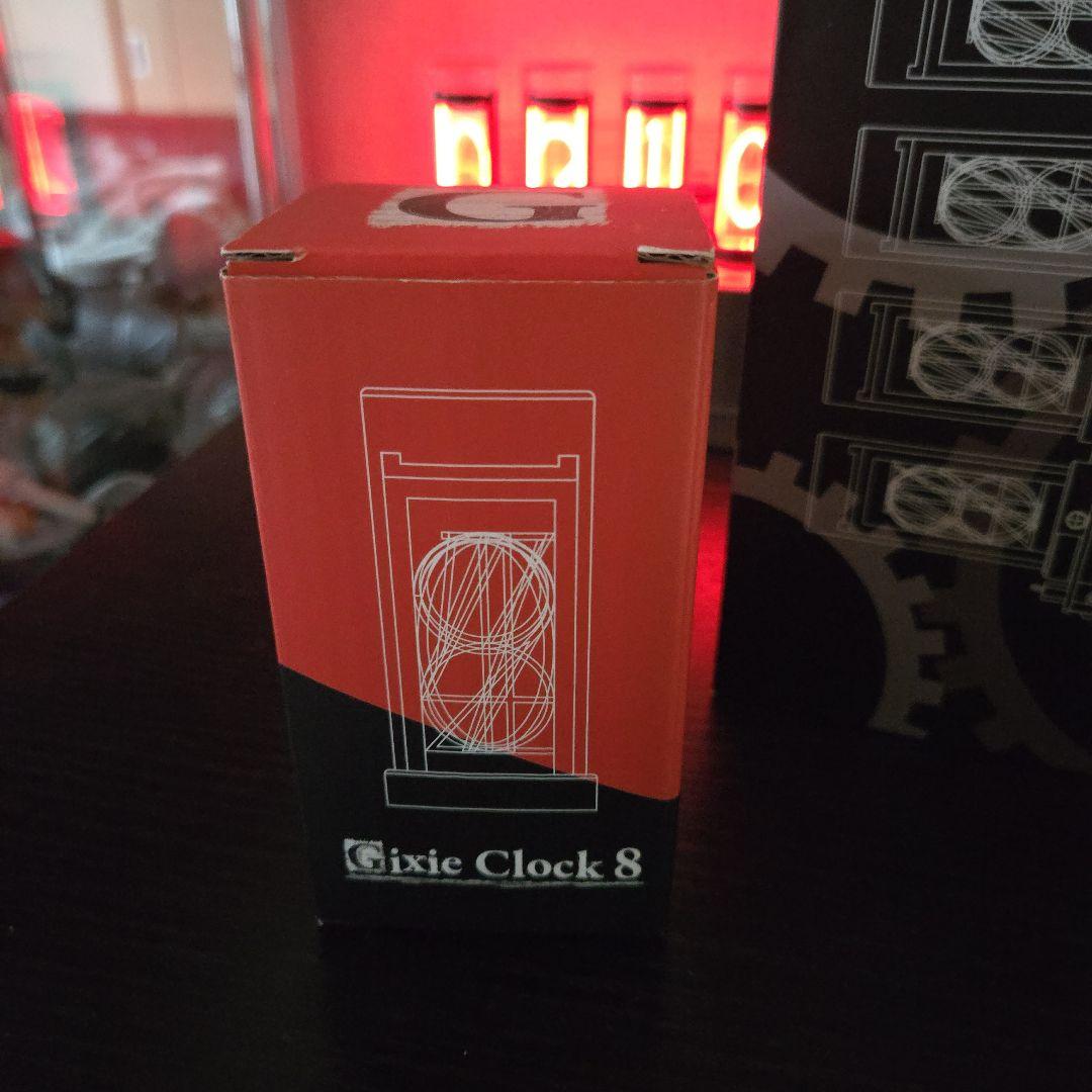 ギクシークロック　8 JAPAN　元祖ニキシー管デジタル時計　カレンダー　秒針