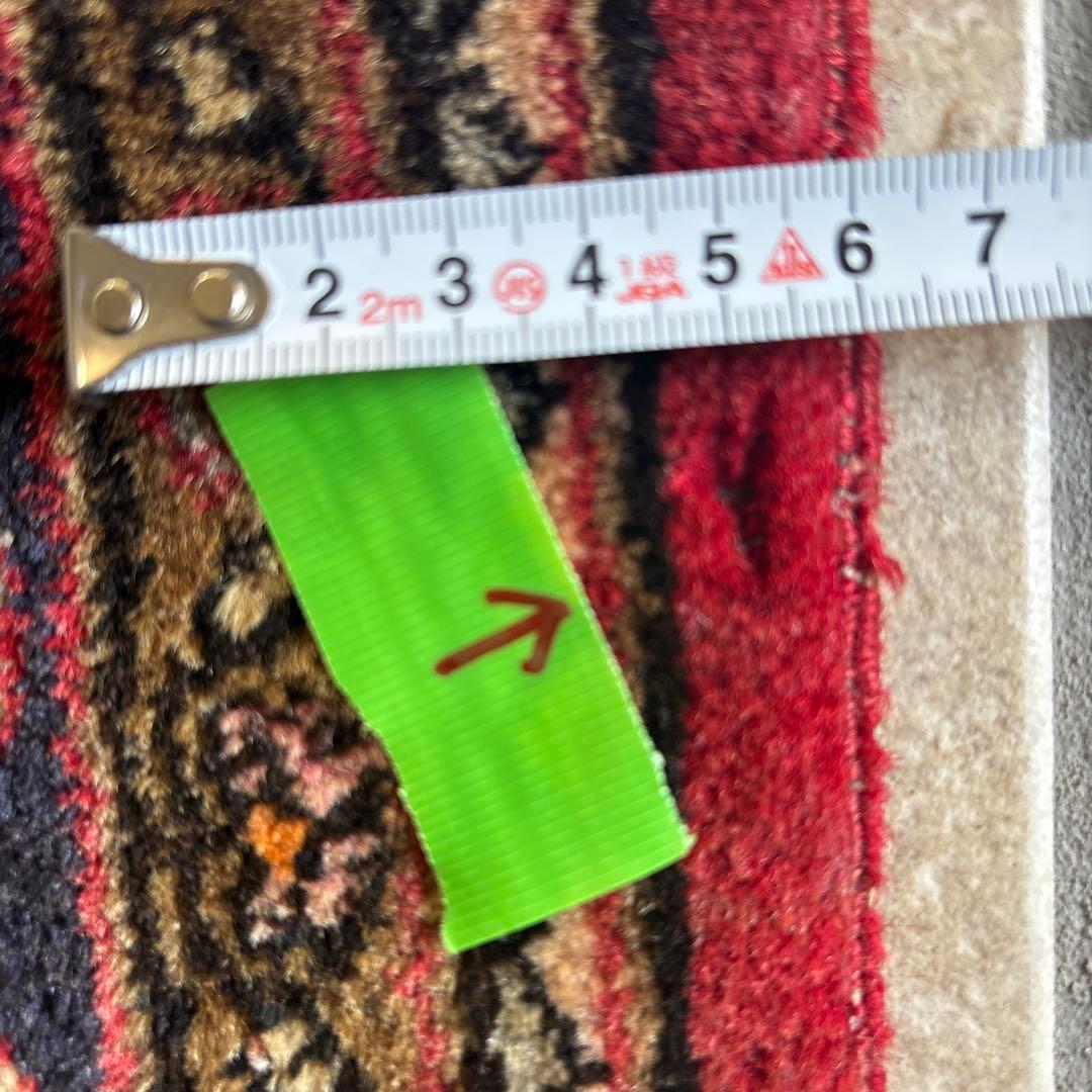 約206×134 ペルシャ絨毯　ヴィンテージ 検　キリム