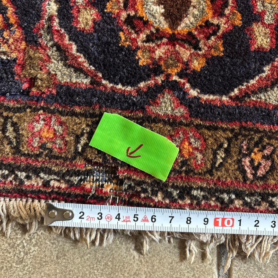 約206×134 ペルシャ絨毯　ヴィンテージ 検　キリム