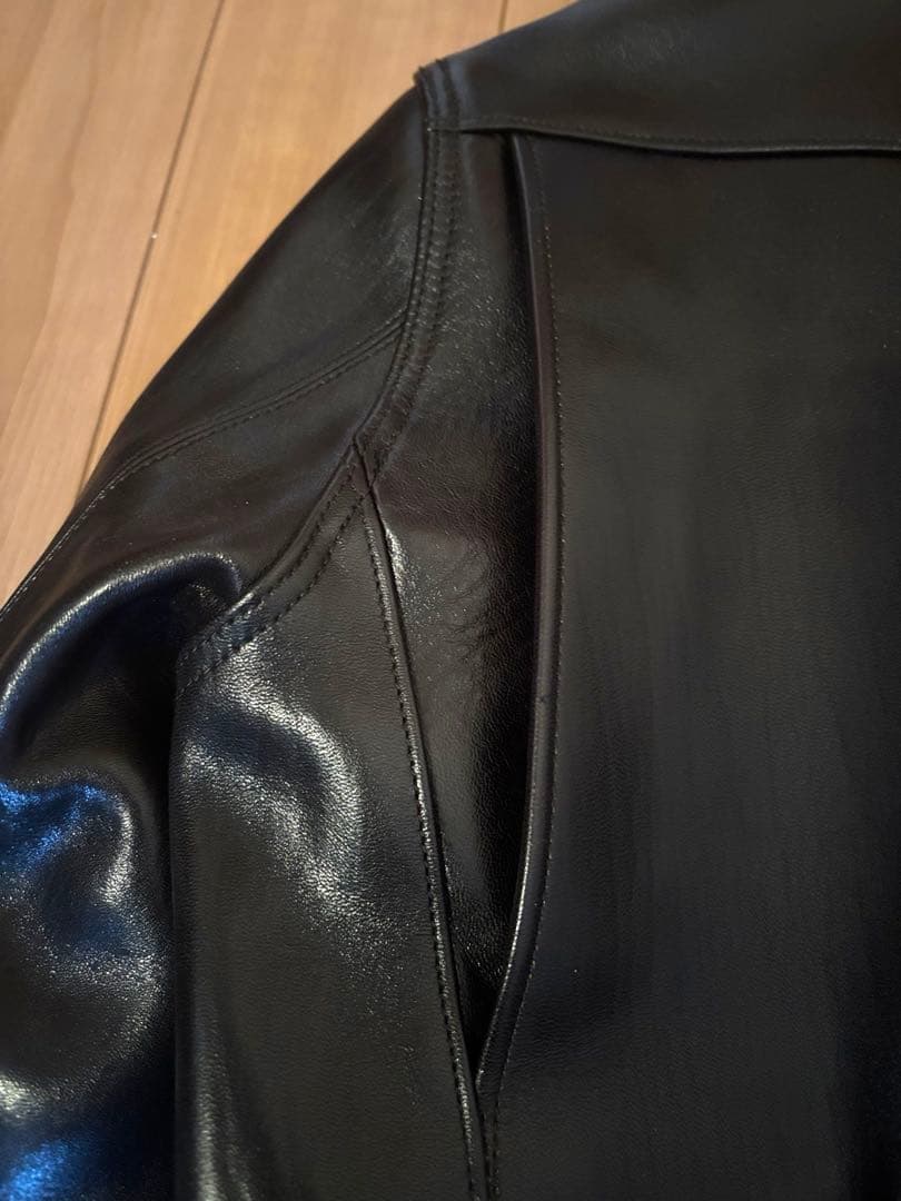 ファインクリークレザーズ　サンタアニタ　レザースポーツジャケット　36　黒　馬革