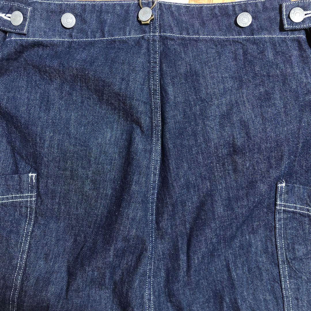 HARVESTY デニムサスペンダーガーデンパンツ