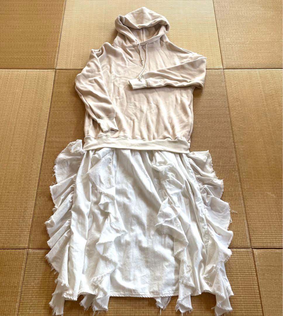 ゴートゥーハリウッド ユラユラドッキングワンピース 白 オフホワイト 01