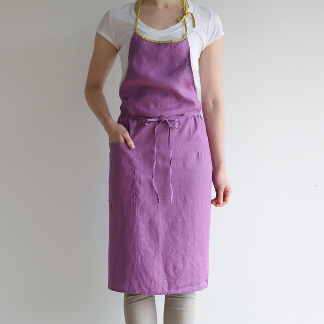 リーノエリーナ　エプロン　ミラ　アーリーパープル
