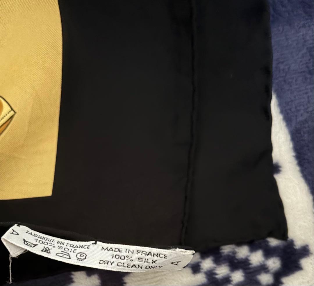 エルメスHERMES カレ90 Eperon d'or 黄金の拍車 シルク