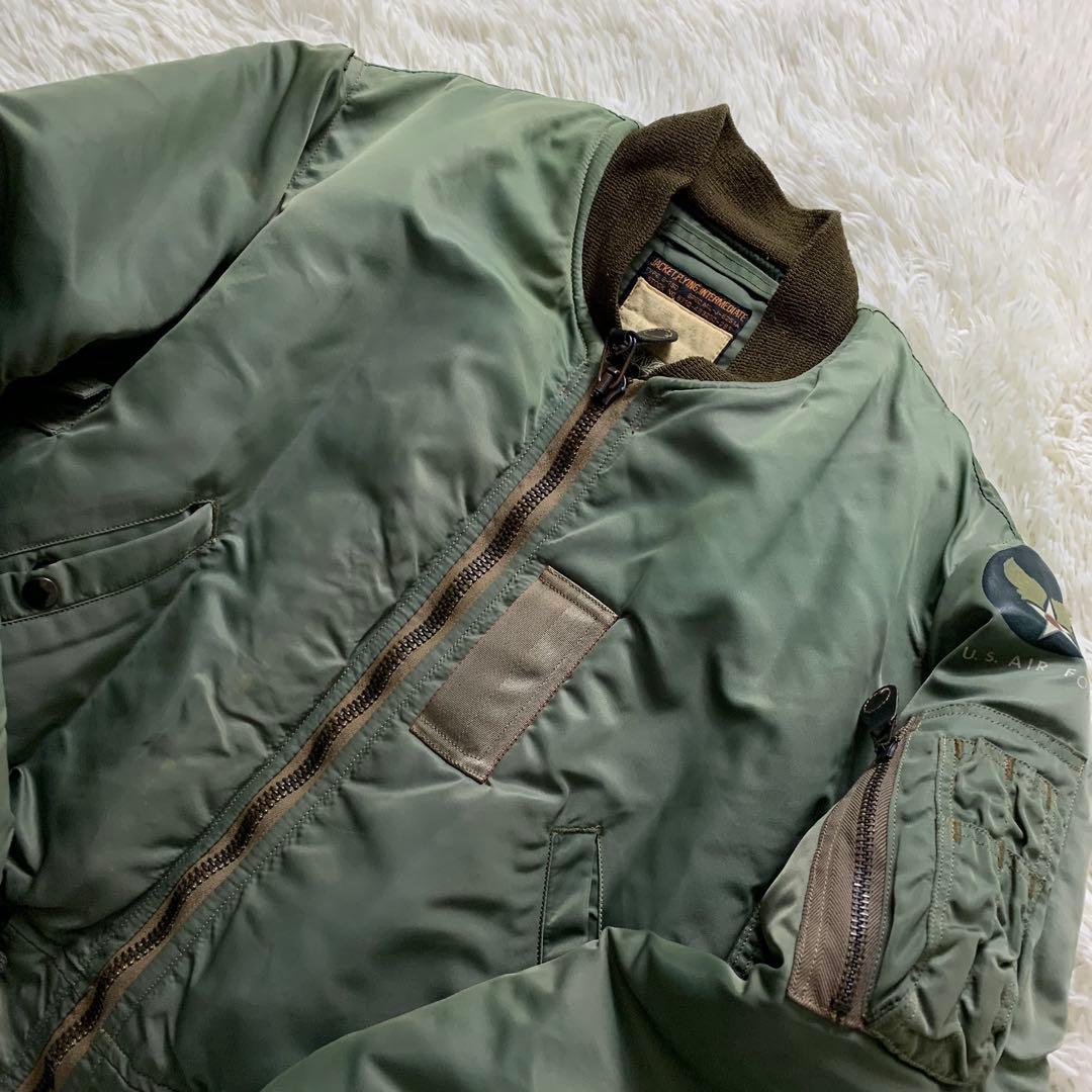 【雰囲気抜群】バズリクソンズ フライトジャケット B-15D カーキ 36