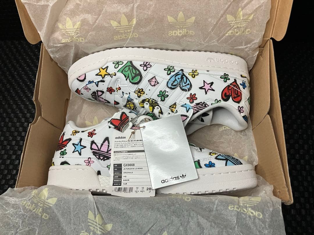 アディダス ジェレミースコット 白Whiteフォーラム 84 ローカット