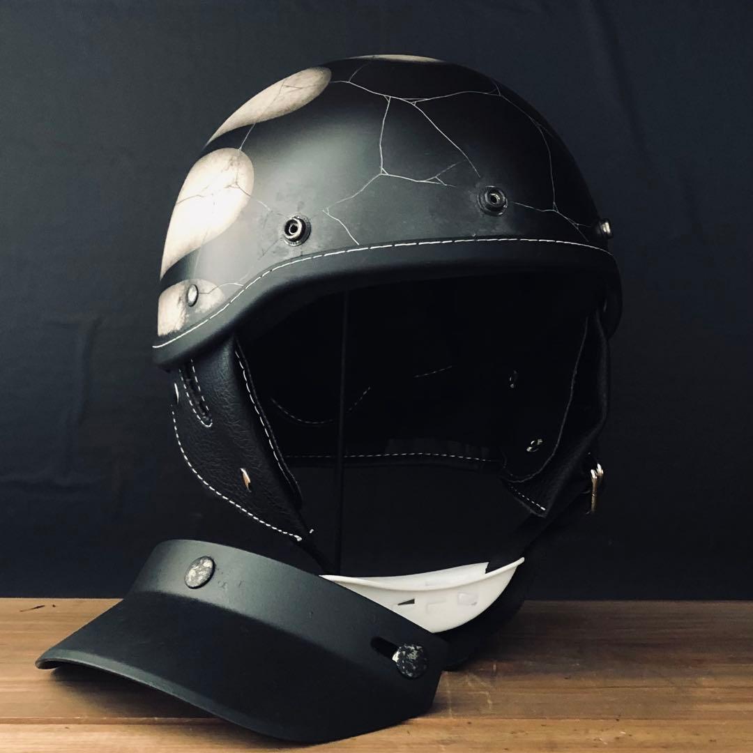 小帽体　ポリスヘルメット　ショーティー　ポリヘル　スキャロップ　カスタムペイント