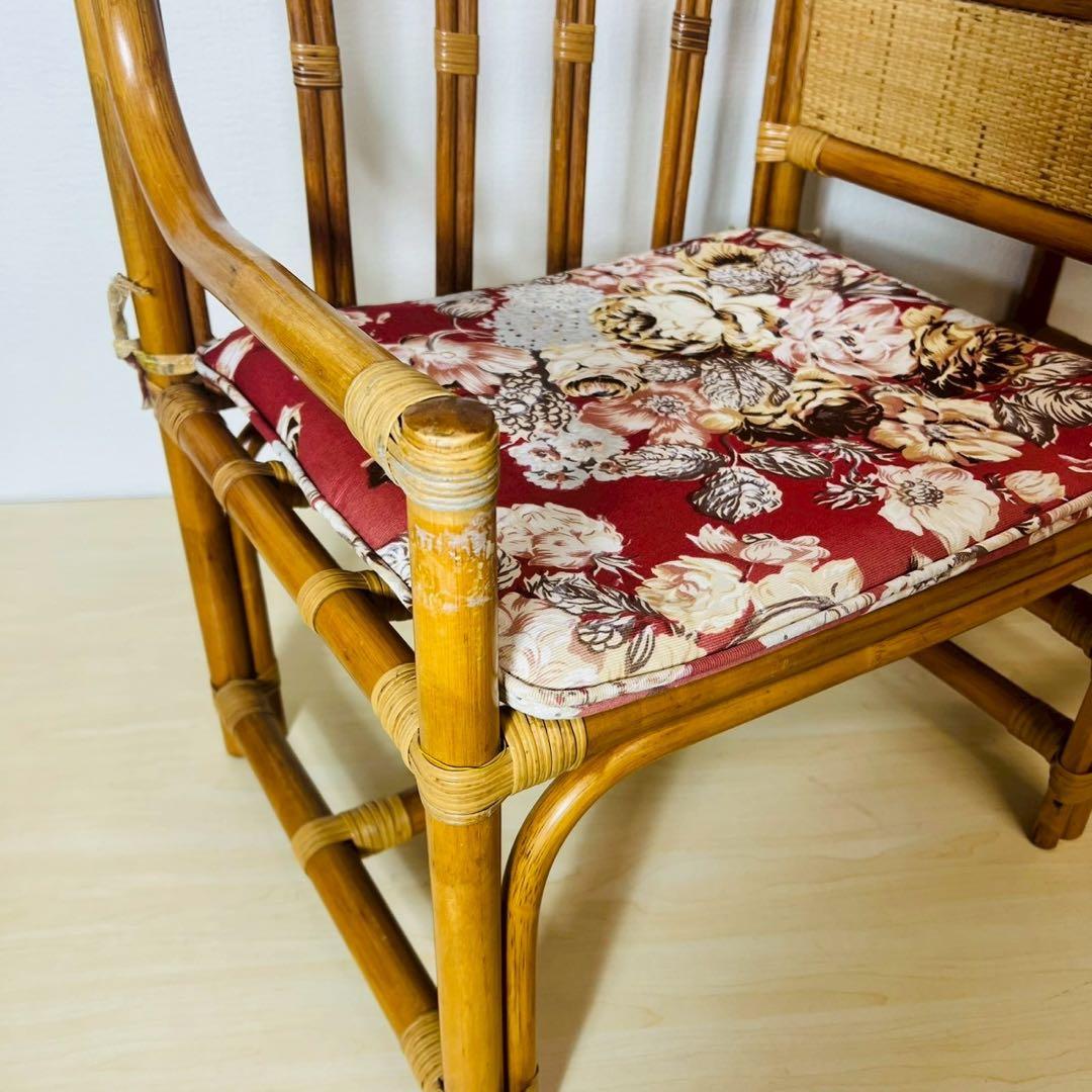 ラタン 籐家具 テレフォンチェア チェスト付き 引き出し チェア 椅子 電話台