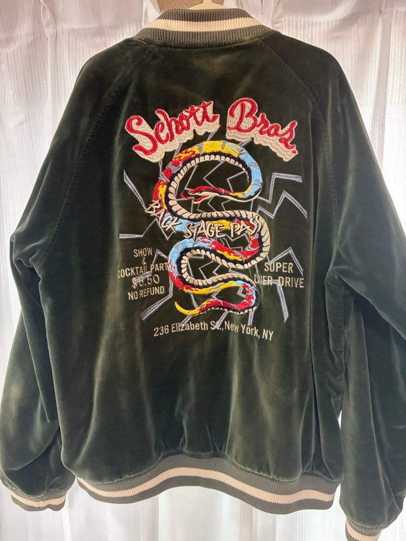 う*ま様 schott ショット　別珍　スーベニア　ベロア　スカジャン　ジャケッ