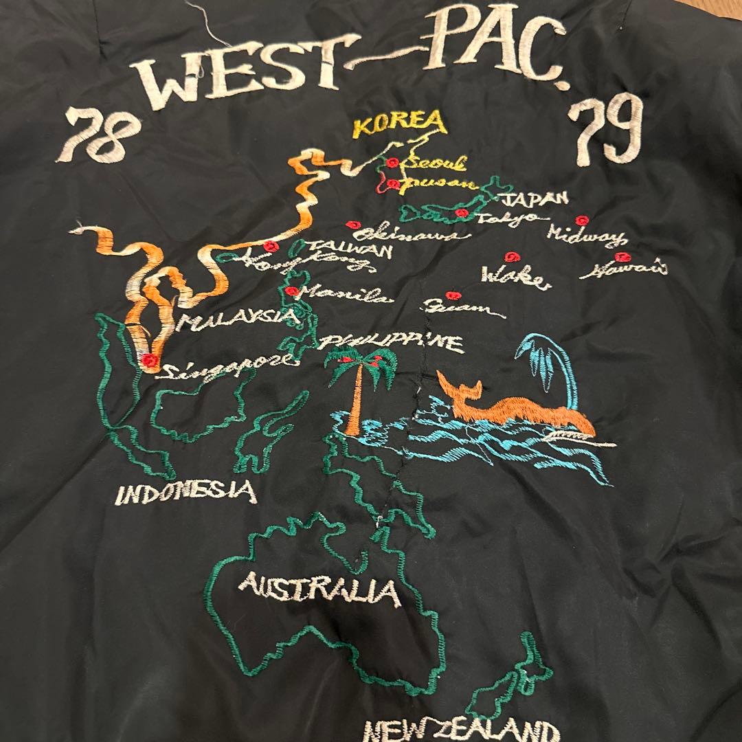 ツアージャケットドラゴン刺繍 スカジャン WEST-PAC 1977 - 78