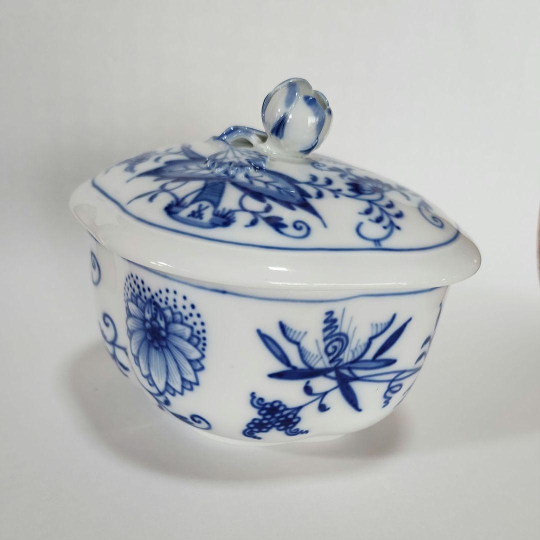 マイセン　ブルーオニオン　蓋つき　ポット　自宅展示品
