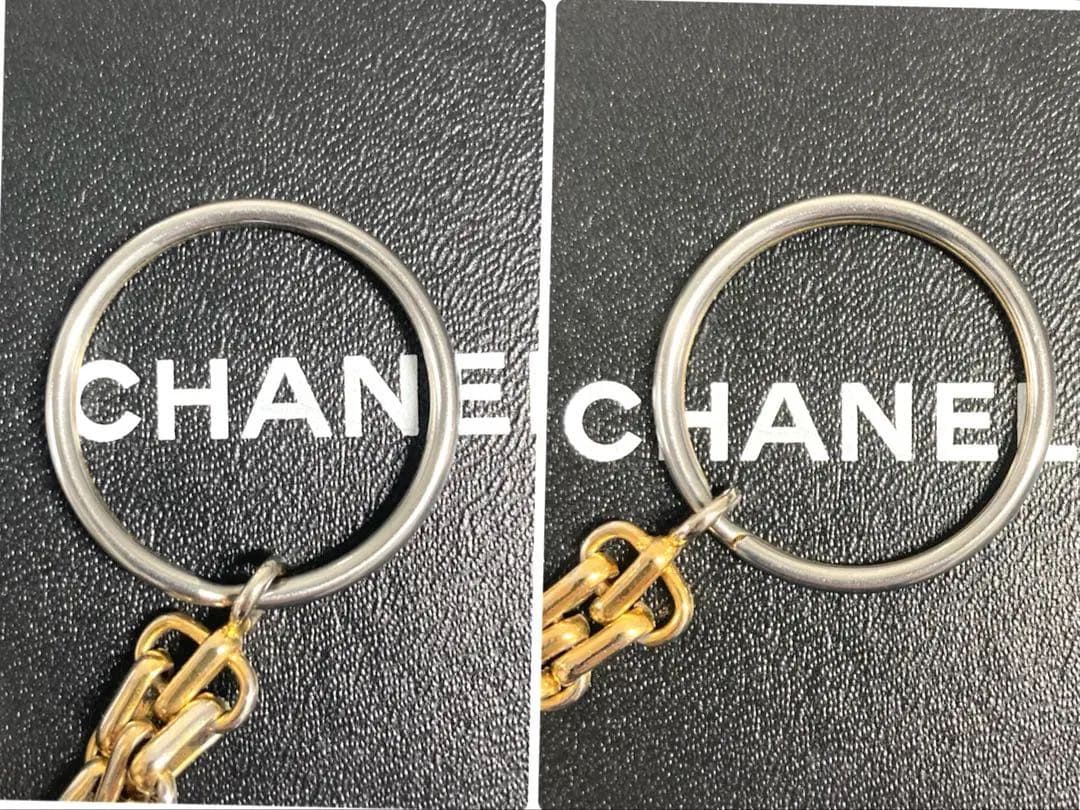 CHANEL シャネル　キーホルダー　キーリング　バッグチャーム　ゴールド　箱付
