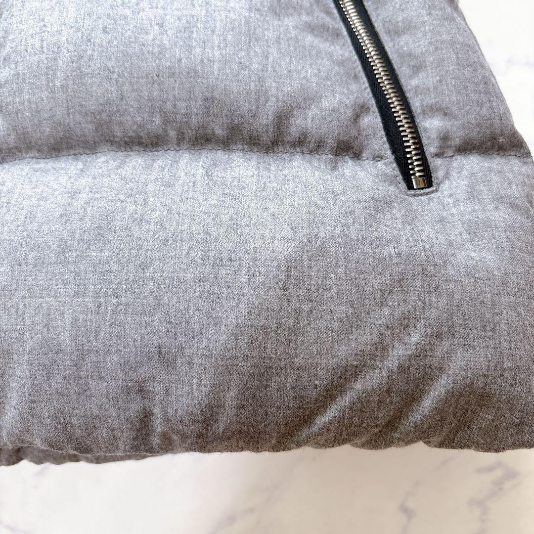 【美品】デュベティカ FEBEDUEウール ダウン ベスト 40 大きめ グレー