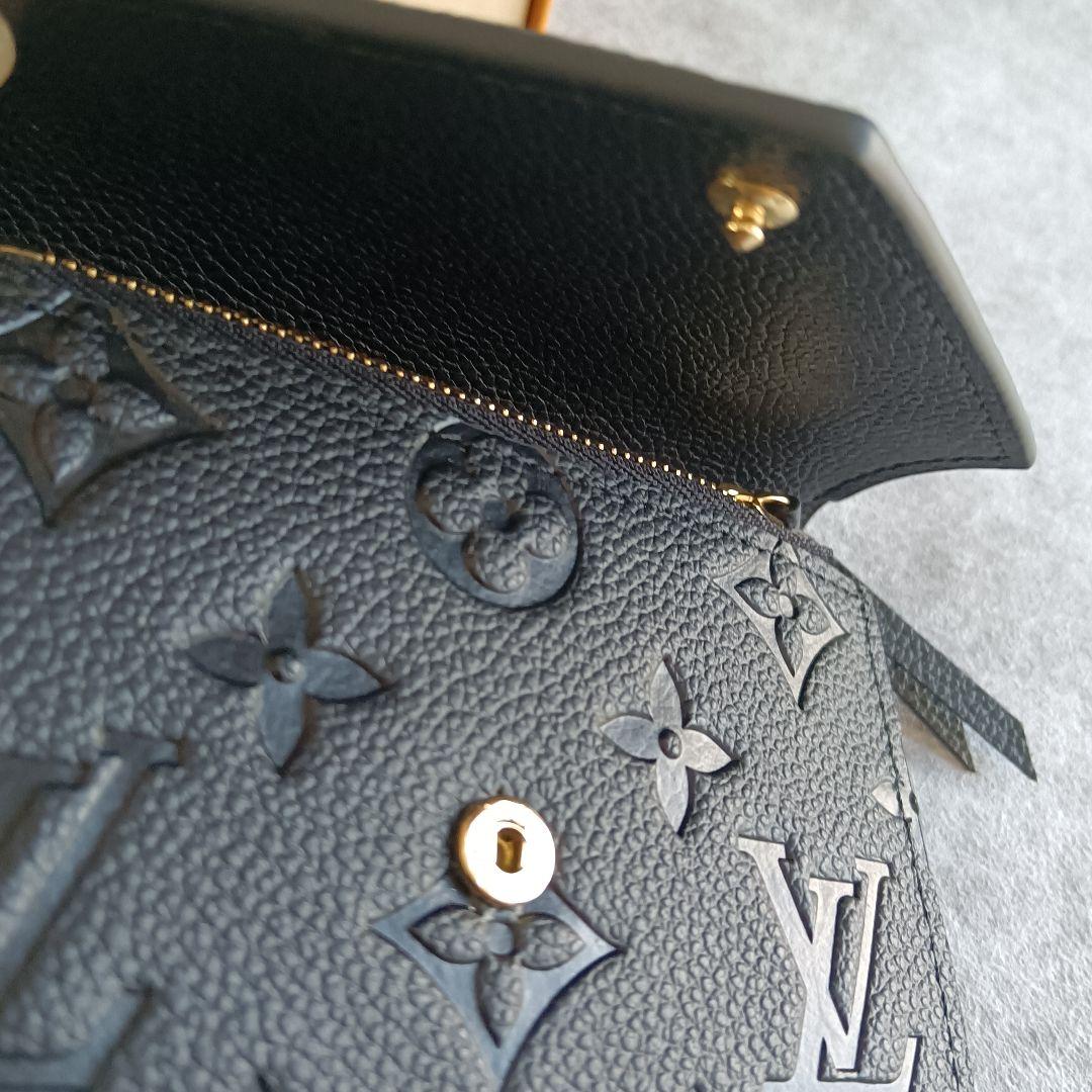 ポルトフォイユ・ヴィクトリーヌ M64060(黒 三つ折り財布)