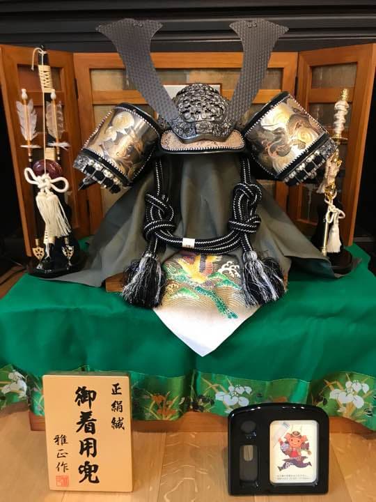 端午の節句 五月人形 兜、弓矢、刀のセット