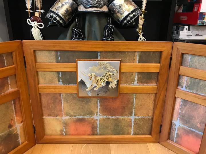 端午の節句 五月人形 兜、弓矢、刀のセット