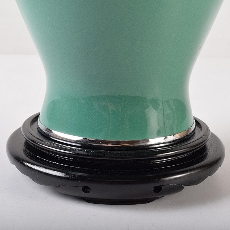 七宝焼　牡丹文　花瓶　唐木台・時代箱付　M　R8760B