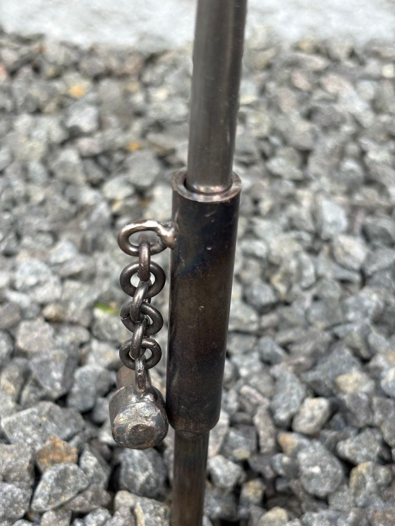 ハンドメイド　焚き火ハンガー　ファイヤーアンカー