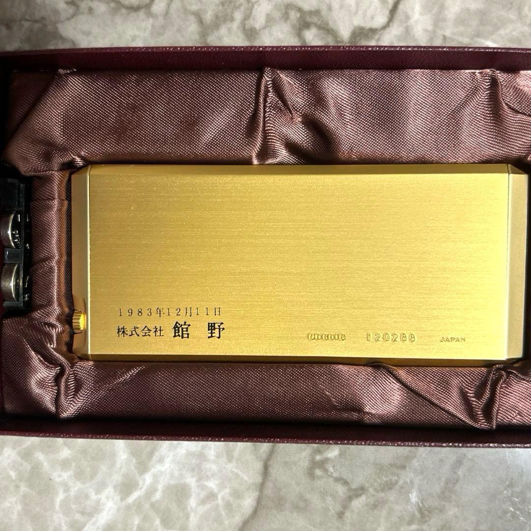 【未使用・希少】SEIKO セイコー デジタル 置時計 1983年製 ゴールド