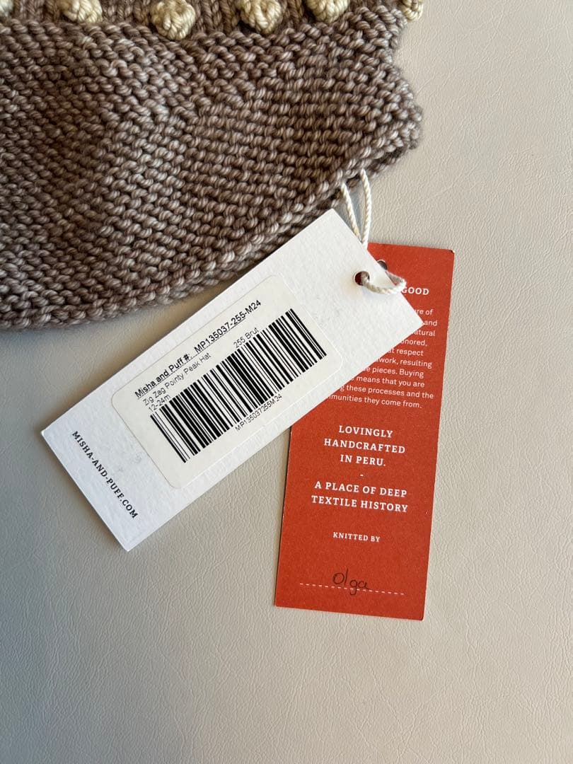 Misha & Puff♡zigzag pointy peak hat