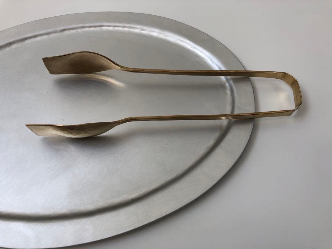 新品未使用　入手困難　川地あや香　トング　大　真鍮