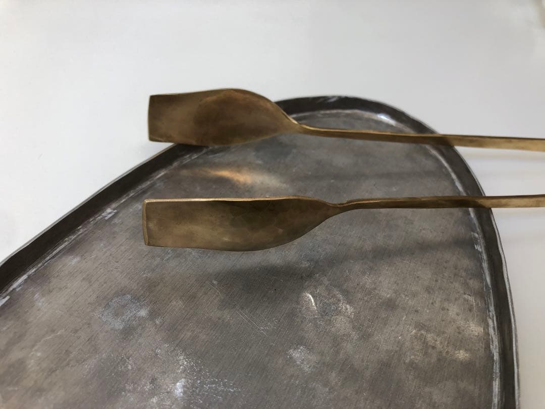 新品未使用　入手困難　川地あや香　トング　大　真鍮