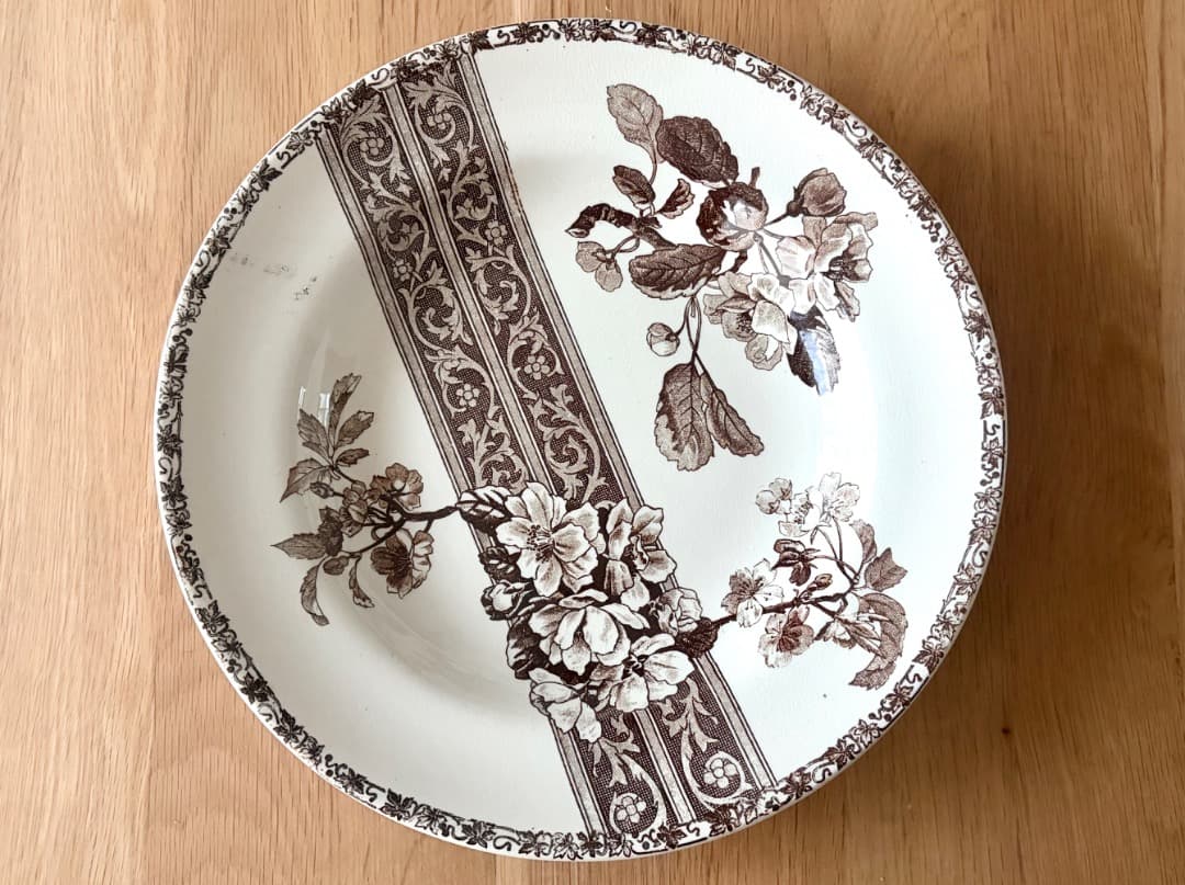 専用　フランスアンティーク プレート ２枚　美品　エミール・ブルジョワ