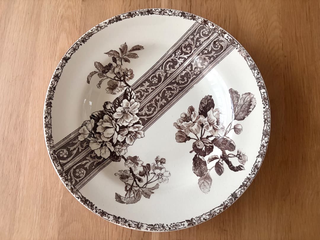 専用　フランスアンティーク プレート ２枚　美品　エミール・ブルジョワ