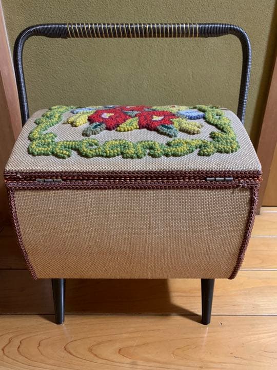 昭和レトロ　アンティーク裁縫箱　小物入れにも