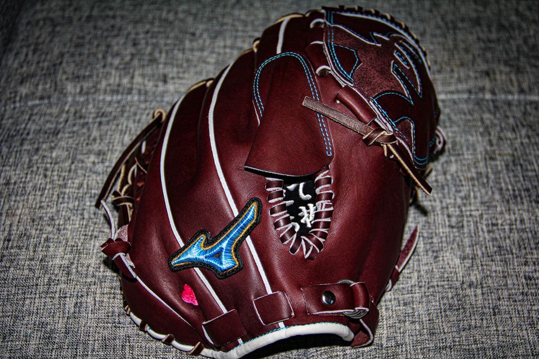 限定品　ミズノ　ダイバーシティブルー　ミズノプロ　投手用　オーダーグラブ