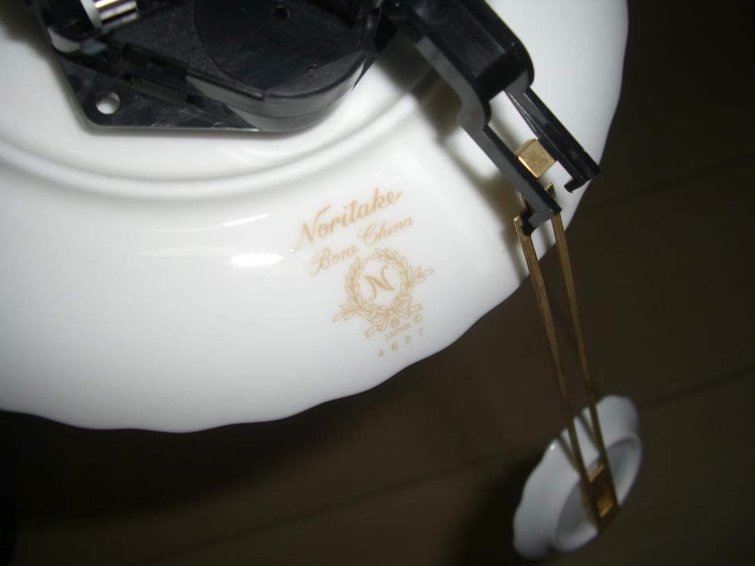 希少レア★ノリタケ★ローズパティオコレクション★2way振り子時計スタンド付★