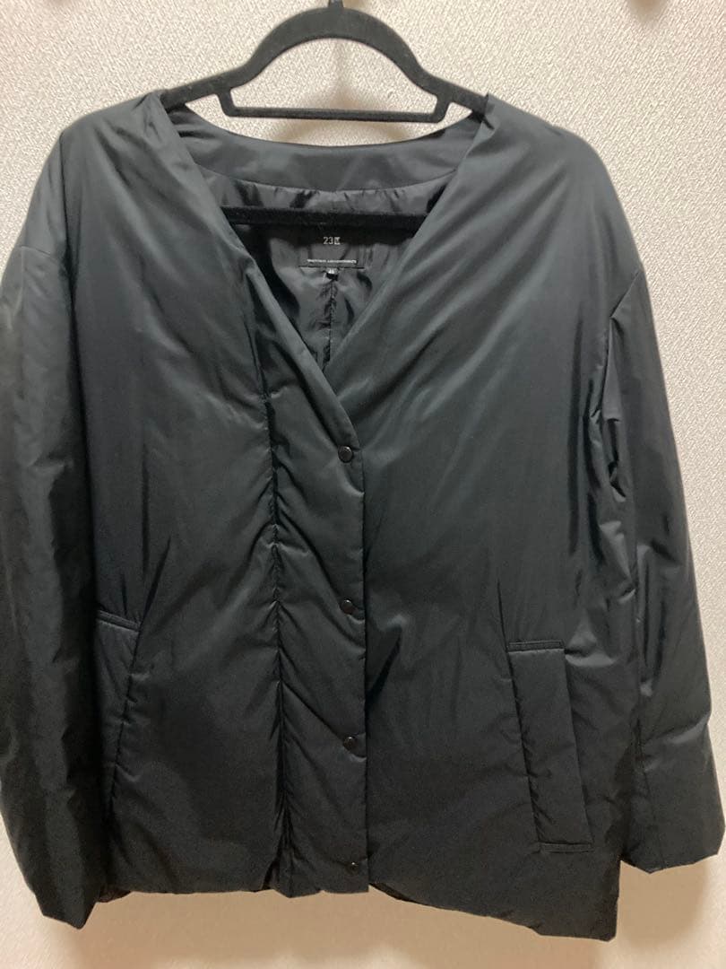 23区　mi-mollet掲載 ストール付 ADSダウンショート コート　46